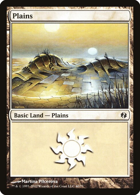 Plains — Duel Decks: Venser vs. Koth #40, art by Martina Pilcerova