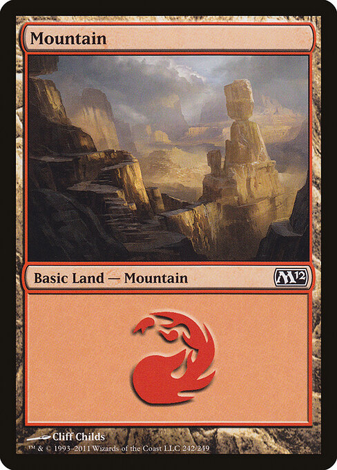Mountain — Magic 2012 #242, art by Cliff Childs