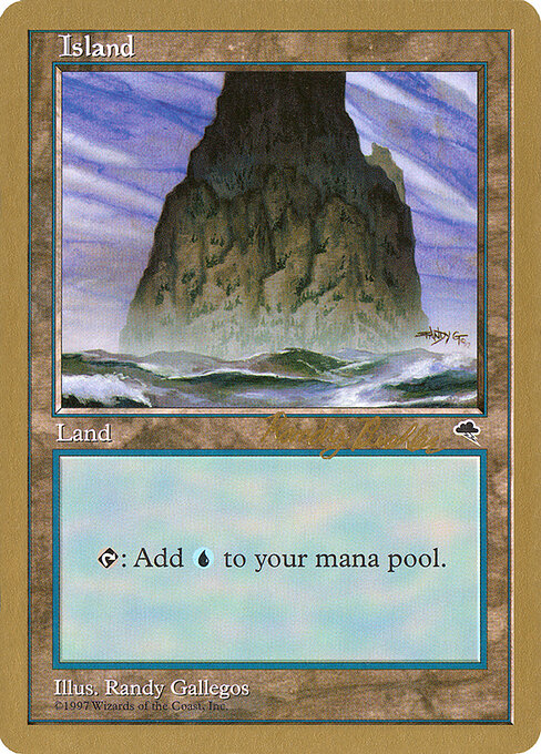 Island — World Championship Decks 1998 #rb337, art by Randy Gallegos