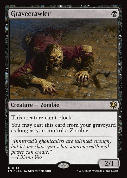 Gravecrawler — Innistrad Remastered #114, art by Steven Belledin