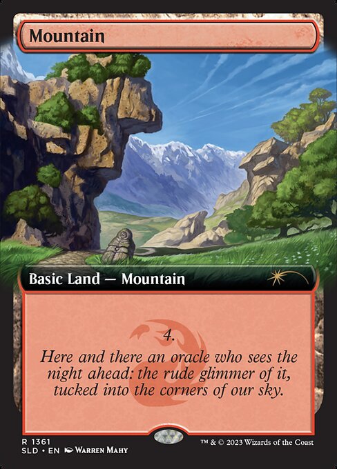 Mountain — Secret Lair Drop #1361, art by Warren Mahy