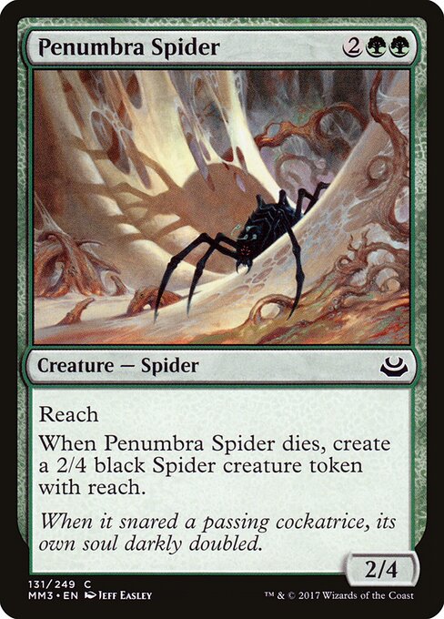 Penumbra Spider — Modern Masters 2017 #131, art by Jeff Easley