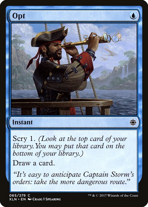 Opt — Ixalan #65, art by Craig J Spearing