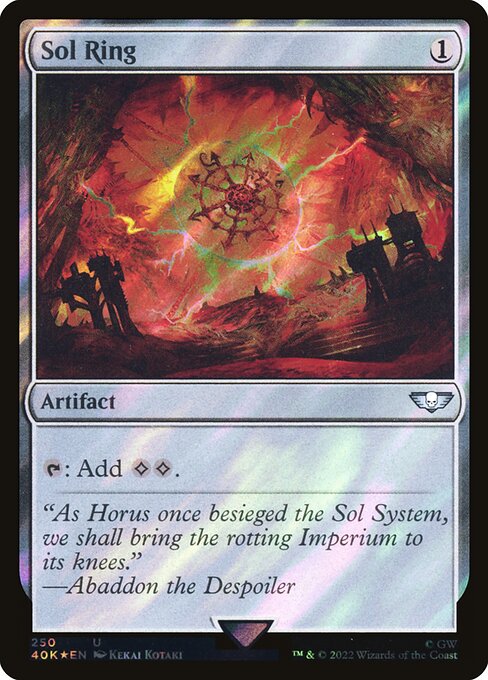 Sol Ring — Warhammer 40,000 Commander #250★, art by Kekai Kotaki