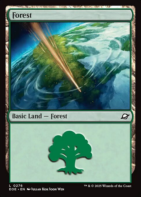 Forest — Edge of Eternities #276, art by Julian Kok Joon Wen