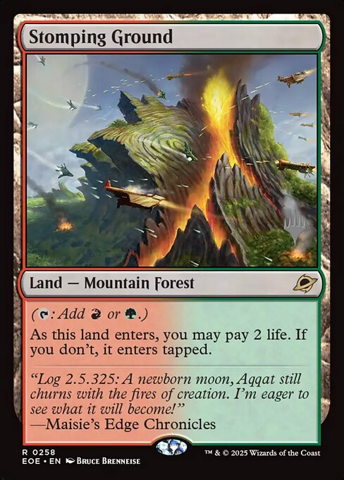 Stomping Ground — Edge of Eternities Promos #258p, art by Bruce Brenneise