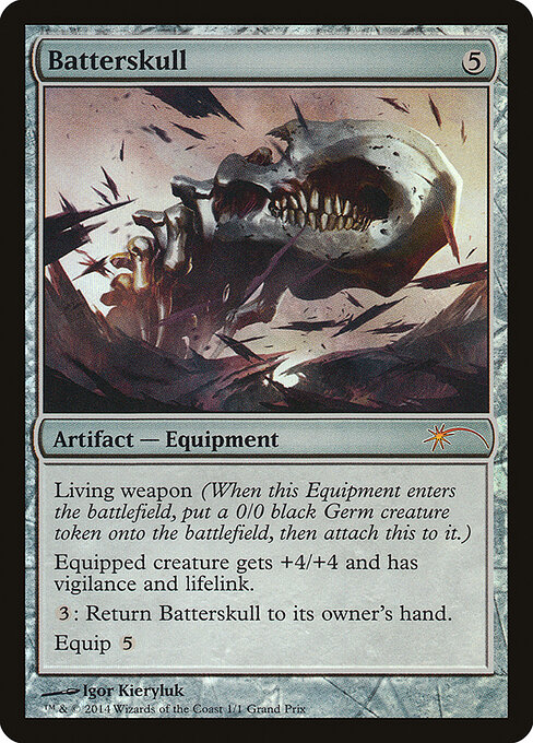 Batterskull — Grand Prix Promos #2014, art by Igor Kieryluk
