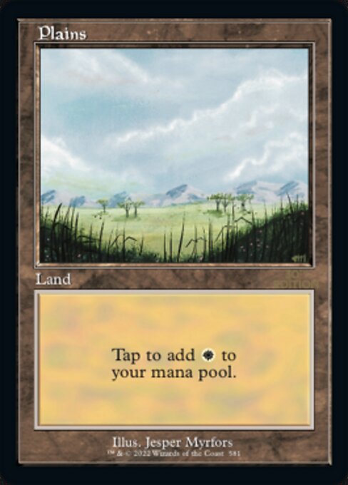 Plains — 30th Anniversary Edition #581, art by Jesper Myrfors