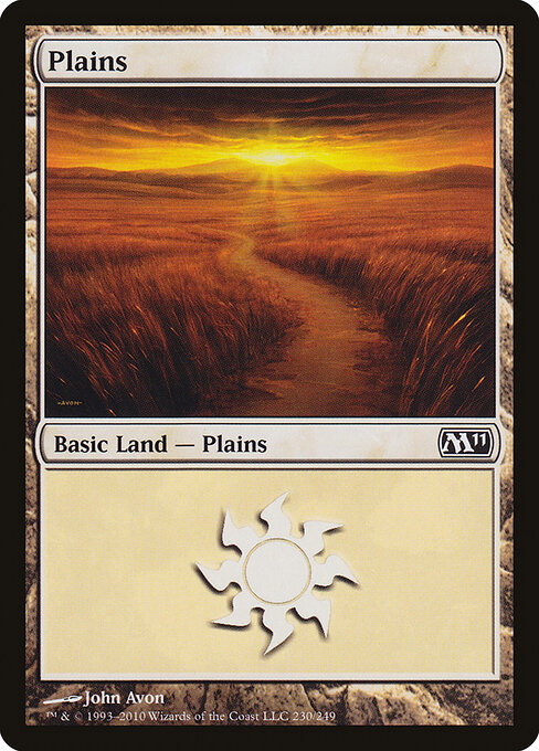 Plains — Magic 2011 #230, art by John Avon