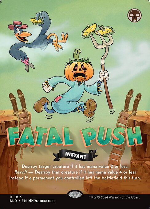 Fatal Push — Secret Lair Drop #1819, art by Desmuncubic