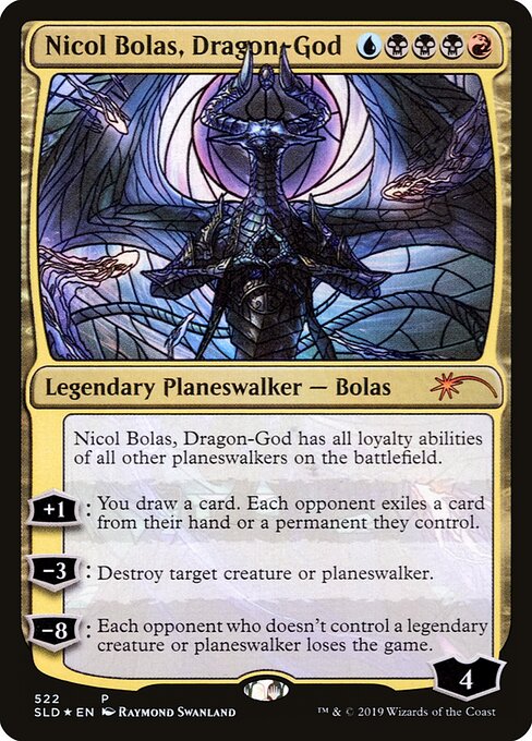 Nicol Bolas, Dragon-God — Secret Lair Drop #522, art by Raymond Swanland