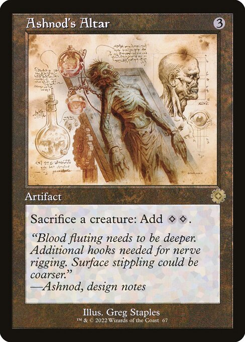 Ashnod's Altar — The Brothers' War Retro Artifacts #67, art by Greg Staples