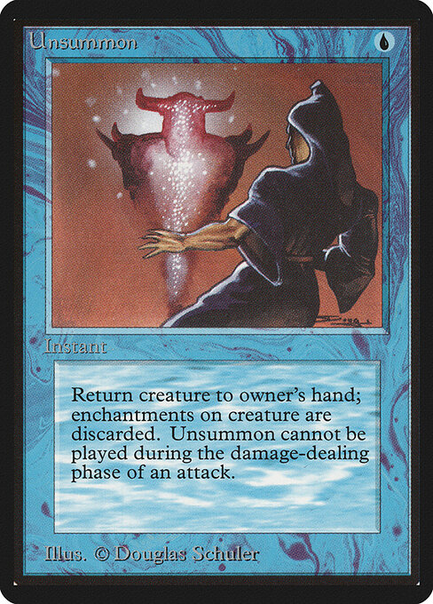 Unsummon — Limited Edition Beta #87, art by Douglas Shuler
