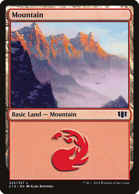 Mountain — Commander 2014 #332, art by Karl Kopinski