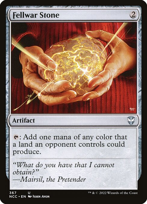 Fellwar Stone — New Capenna Commander #367, art by John Avon
