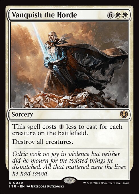 Vanquish the Horde — Innistrad Remastered #49, art by Grzegorz Rutkowski