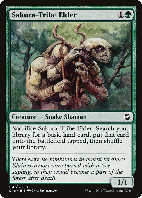 Sakura-Tribe Elder — Commander 2018 #160, art by Carl Critchlow