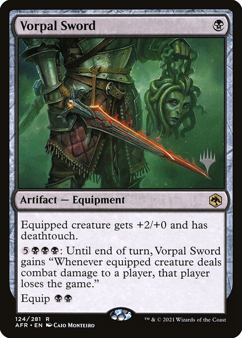 Vorpal Sword — Adventures in the Forgotten Realms Promos #124p, art by Caio Monteiro