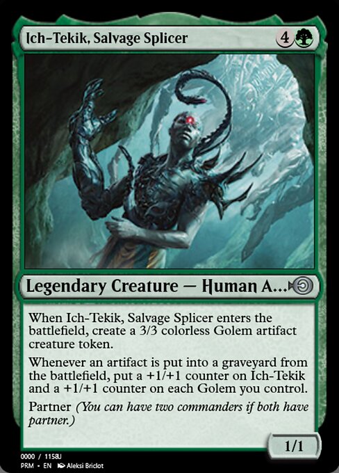 Ich-Tekik, Salvage Splicer — Magic Online Promos #86346, art by Aleksi Briclot