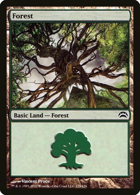 Forest — Planechase 2012 #155, art by Vincent Proce