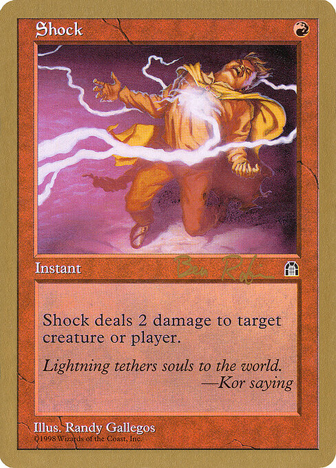 Shock — World Championship Decks 1998 #br98b, art by Randy Gallegos