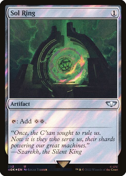 Sol Ring — Warhammer 40,000 Commander #252★, art by Lucas Terryn