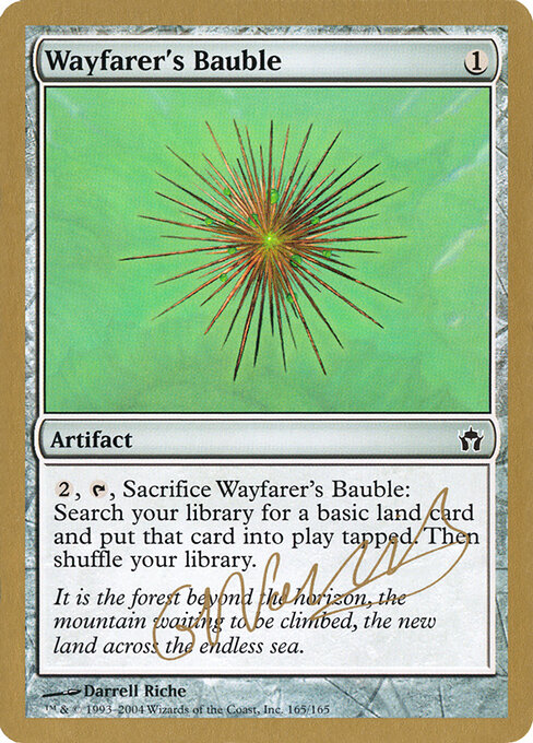 Wayfarer's Bauble — World Championship Decks 2004 #gn165, art by Darrell Riche