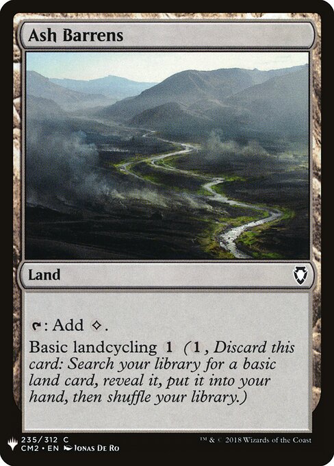 Ash Barrens — The List #CM2-235, art by Jonas De Ro