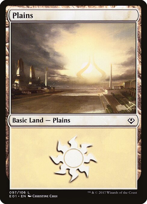 Plains — Archenemy: Nicol Bolas #97, art by Christine Choi