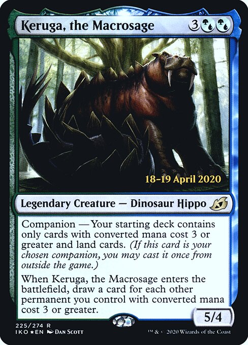 Keruga, the Macrosage — Ikoria: Lair of Behemoths Promos #225s, art by Dan Murayama Scott