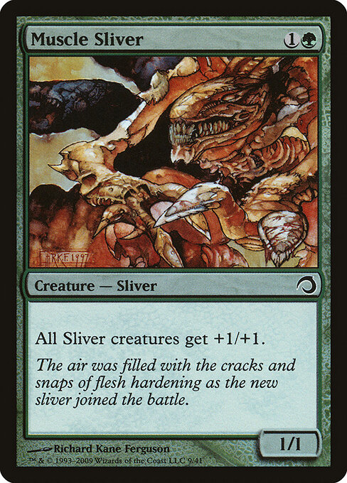Muscle Sliver — Premium Deck Series: Slivers #9, art by Richard Kane Ferguson