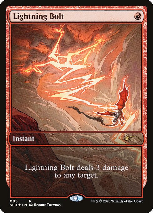 Lightning Bolt — Secret Lair Drop #85, art by Robbie Trevino