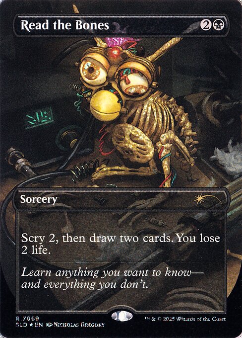 Read the Bones — Secret Lair Drop #7069, art by Nicholas Gregory