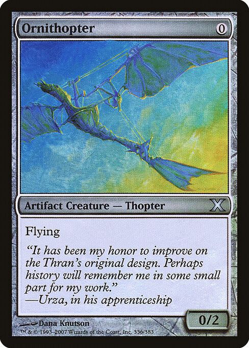 Ornithopter — Tenth Edition #336★, art by Dana Knutson