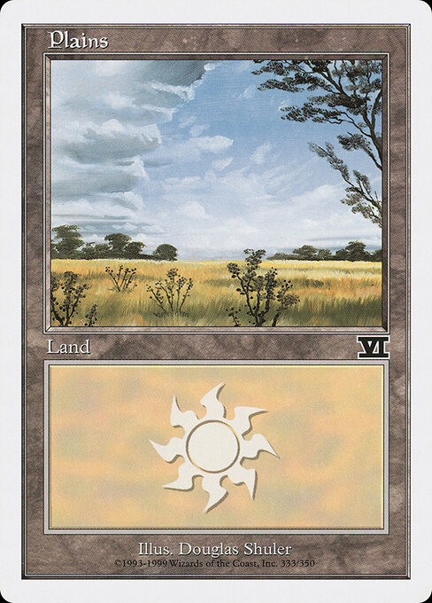 Plains — Classic Sixth Edition #333, art by Douglas Shuler