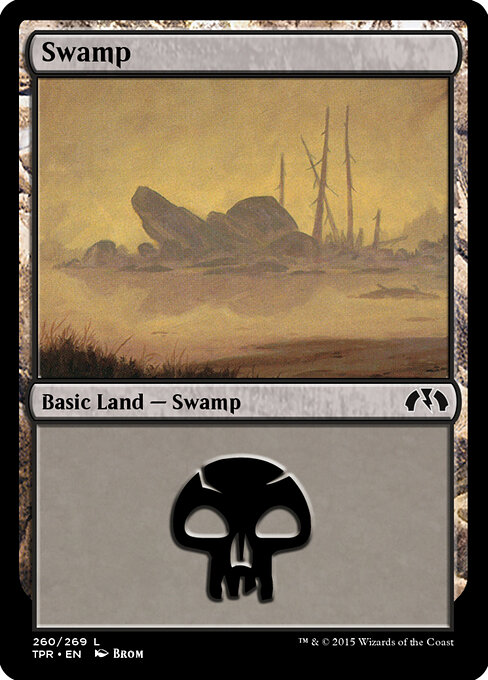 Swamp — Tempest Remastered #260, art by Brom