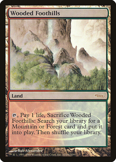Wooded Foothills — Judge Gift Cards 2009 #10, art by Rob Alexander