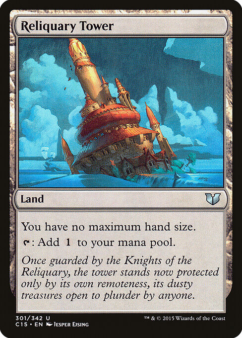 Reliquary Tower — Commander 2015 #301, art by Jesper Ejsing