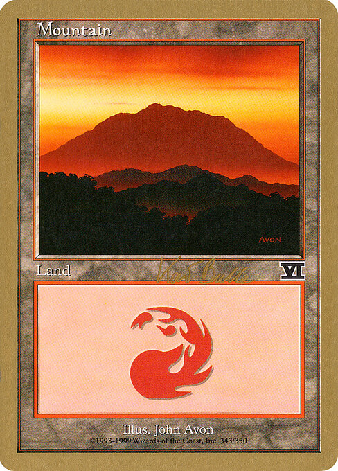 Mountain — World Championship Decks 1999 #kb343, art by John Avon