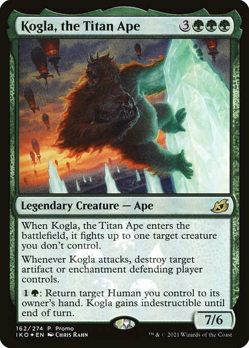 Kogla, the Titan Ape — Ikoria: Lair of Behemoths Promos #162★, art by Chris Rahn