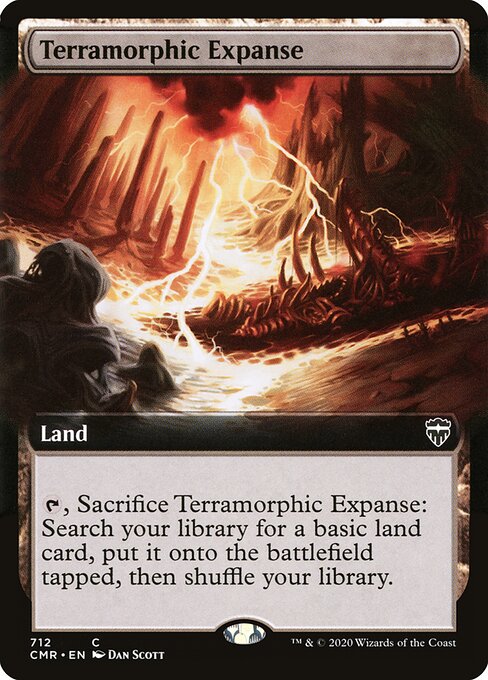 Terramorphic Expanse — Commander Legends #712, art by Dan Murayama Scott