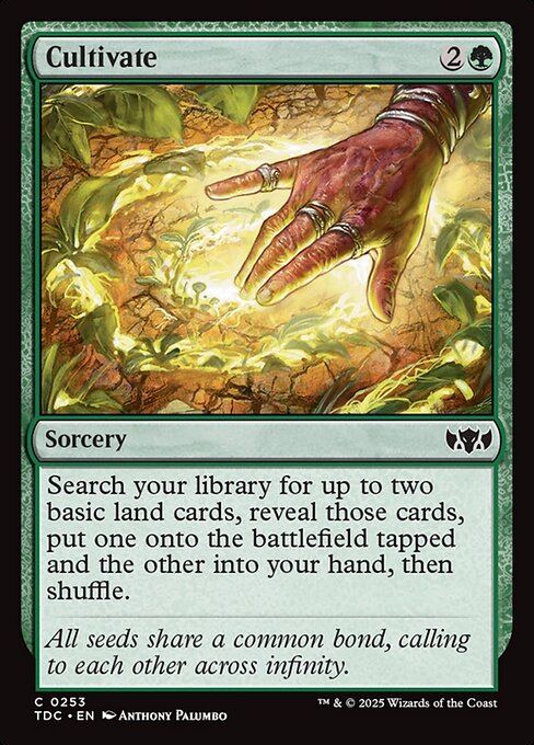 Cultivate — Tarkir: Dragonstorm Commander #253, art by Anthony Palumbo