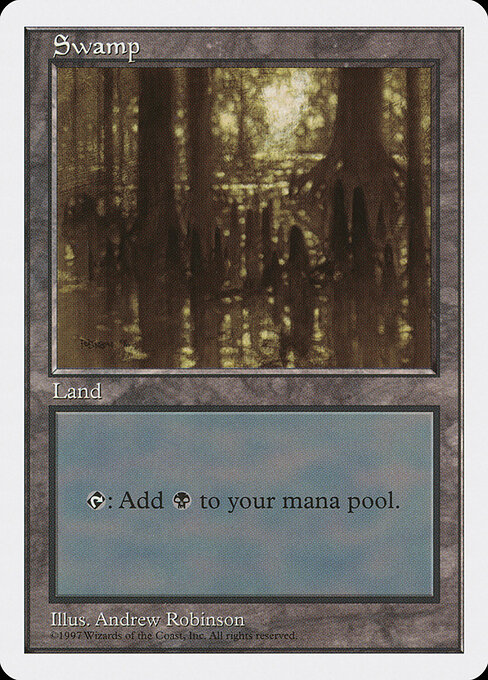 Swamp — Fifth Edition #438, art by Andrew Robinson