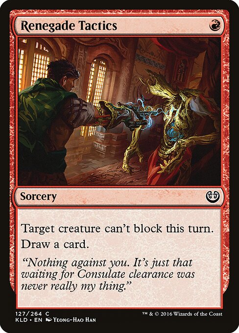 Renegade Tactics — Kaladesh #127, art by Yeong-Hao Han