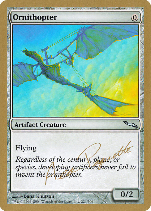 Ornithopter — World Championship Decks 2004 #ap224, art by Dana Knutson