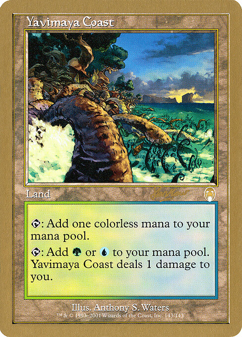 Yavimaya Coast — World Championship Decks 2002 #shh143, art by Anthony S. Waters