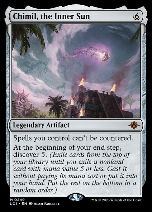 Chimil, the Inner Sun — The Lost Caverns of Ixalan Promos #249p, art by Adam Paquette