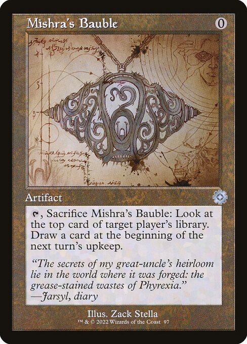 Mishra's Bauble — The Brothers' War Retro Artifacts #97, art by Zack Stella