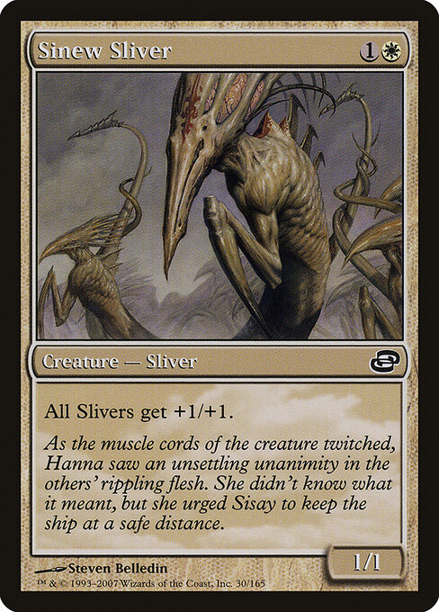 Sinew Sliver — Planar Chaos #30, art by Steven Belledin