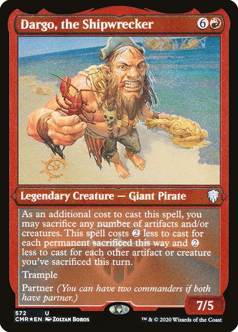Dargo, the Shipwrecker — Commander Legends #572, art by Zoltan Boros